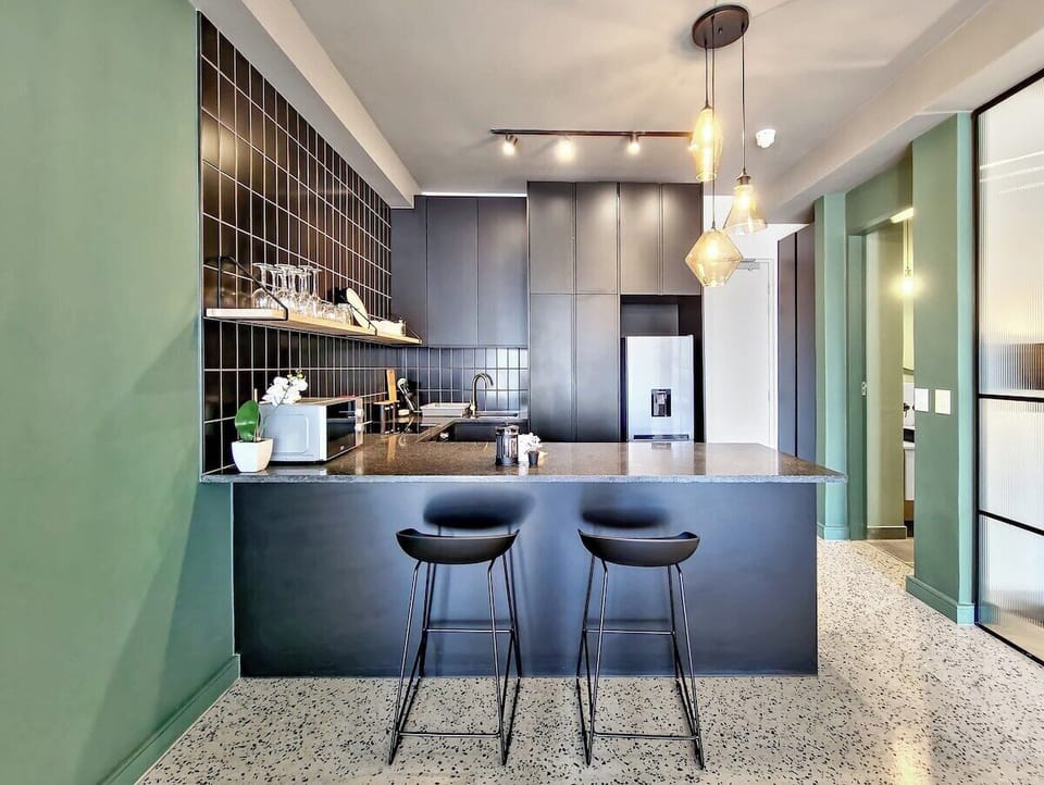 View of Kitchen from Dining Area