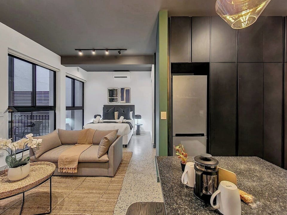 Open plan studio living