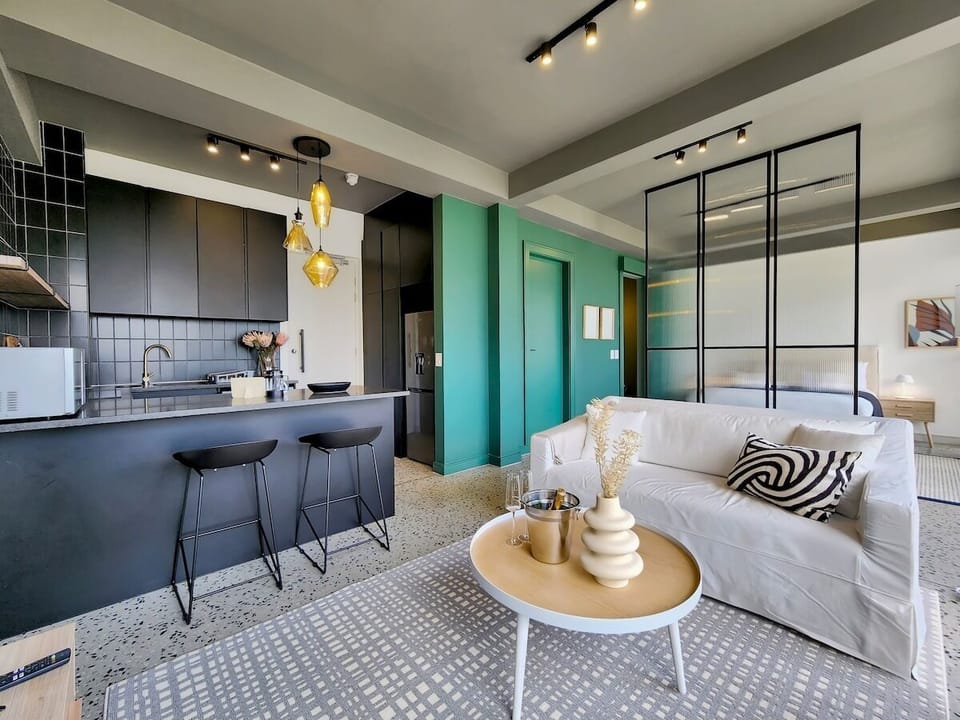 Bar seating for enjoying a home cooked meal
