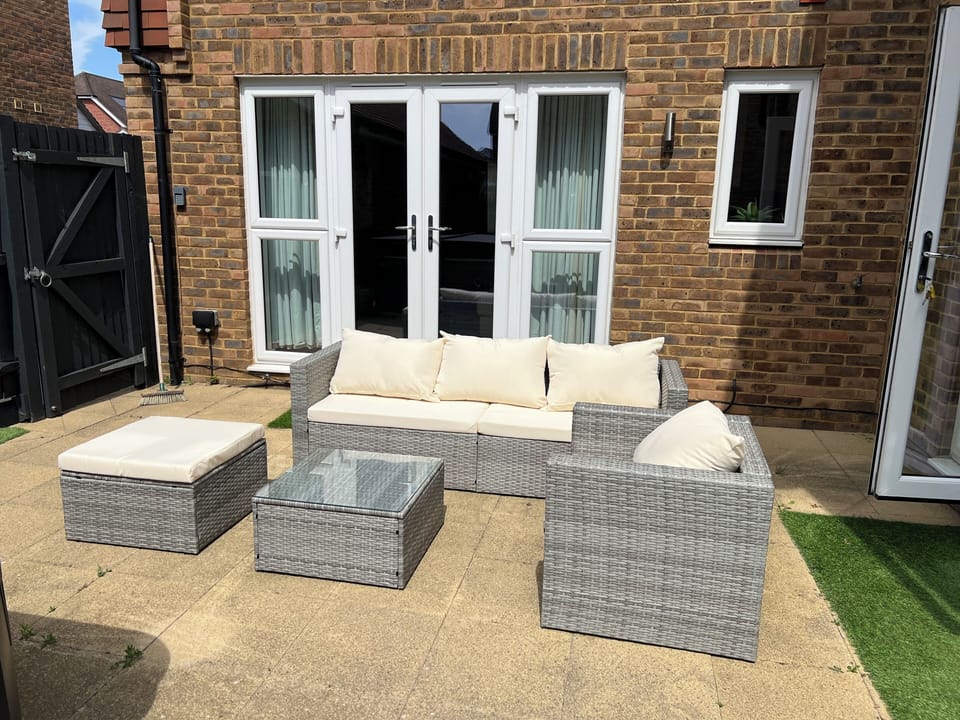 Garden sitting area