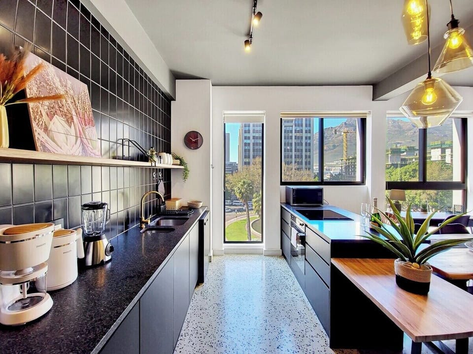 Loads of natural light in the kitchen area