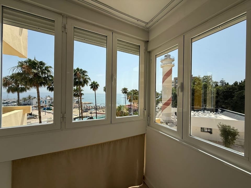Beach view from the living room 