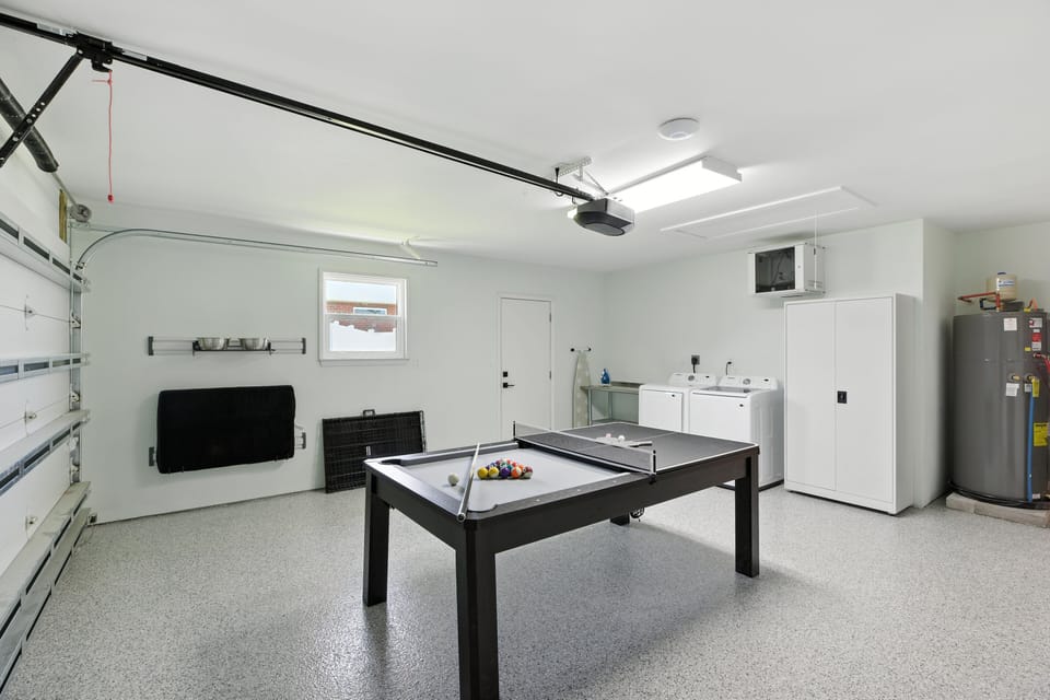 Furniture, Table, Indoors, Appliance, Washer