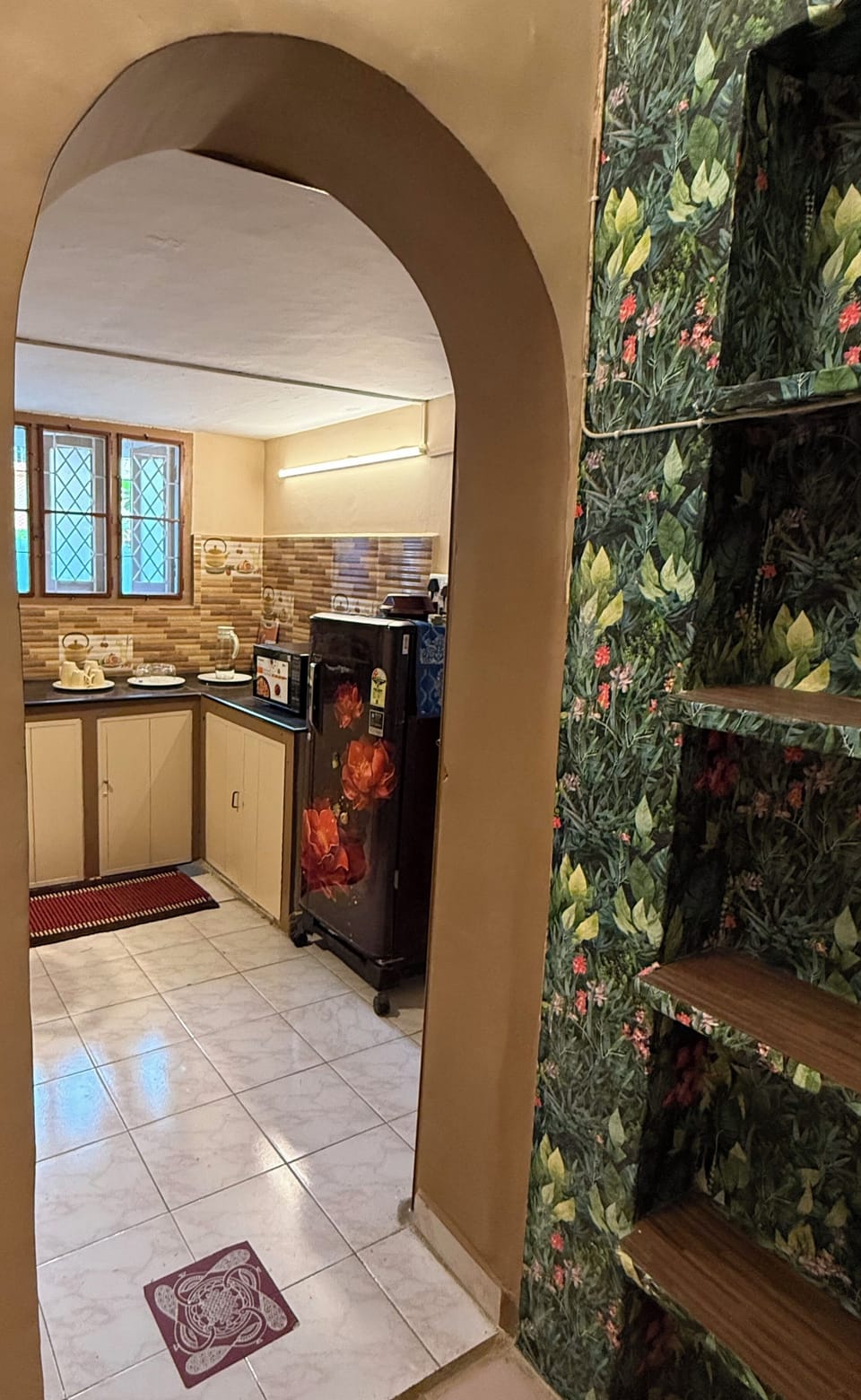 Entrance Arch to Kitchen from Living Room