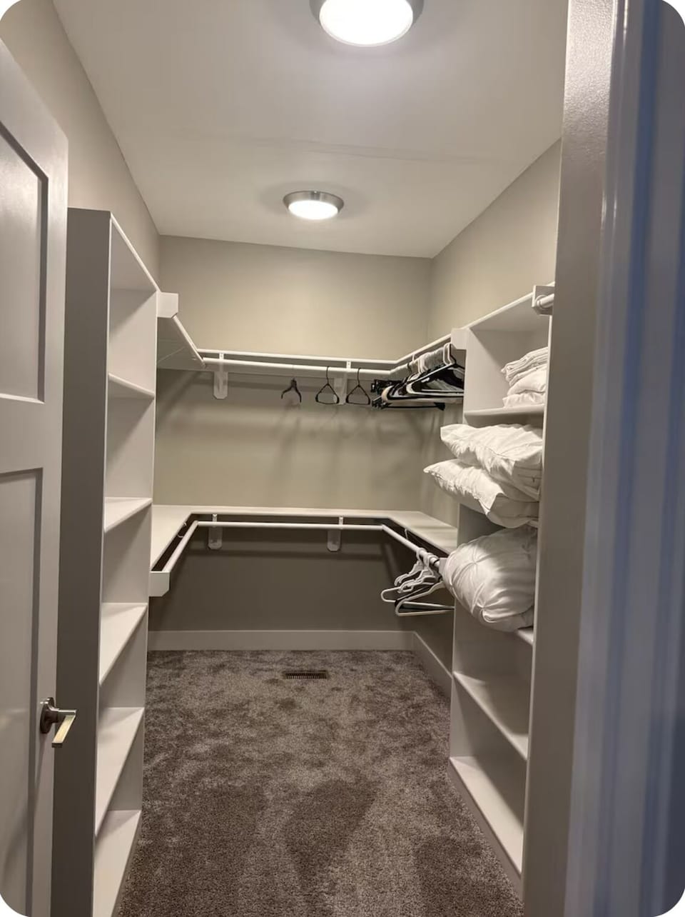 Master walk-in closet