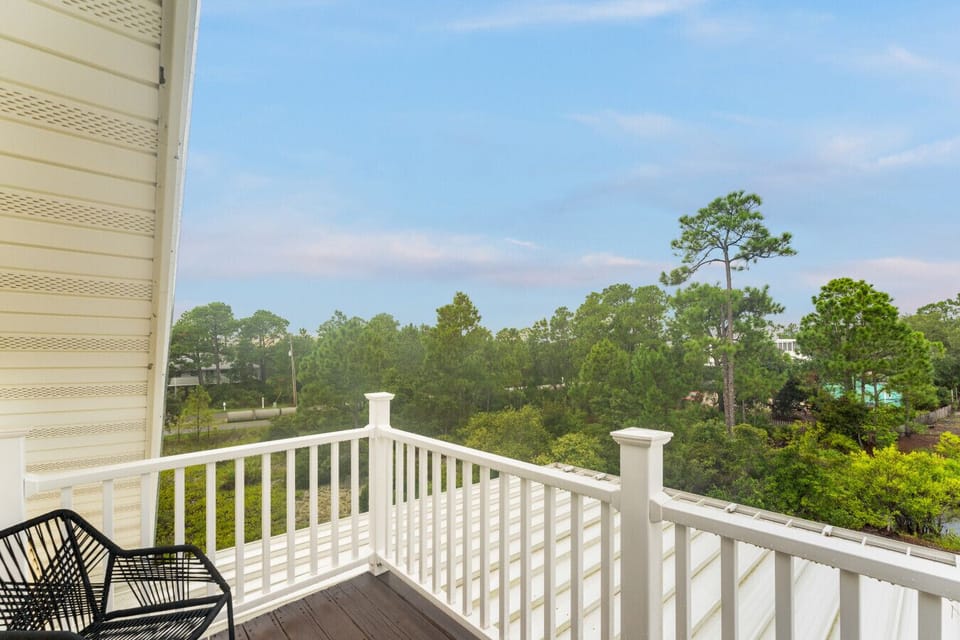 Private balcony on third floor