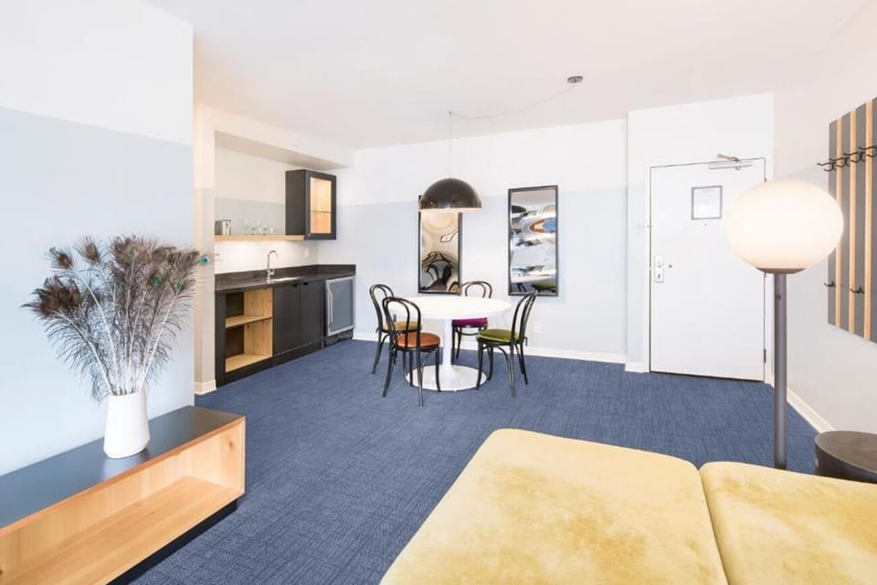 Living area. Interior and views may vary based on location and availability.