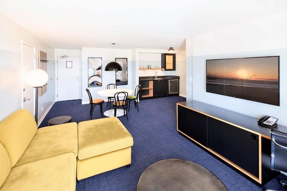 Living area. Interior and views may vary based on location and availability.