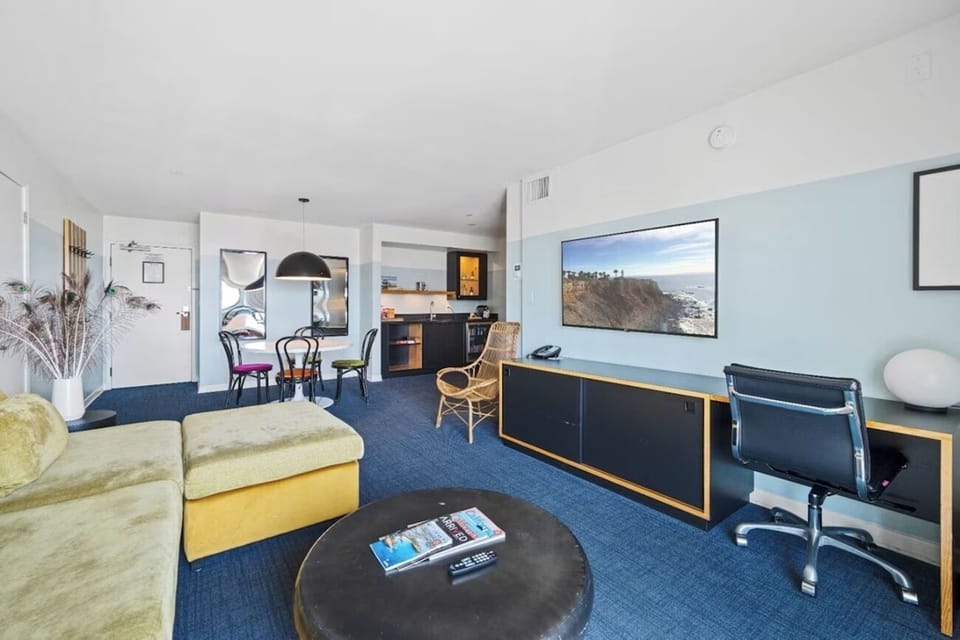 Living area. Interior and views may vary based on location and availability.