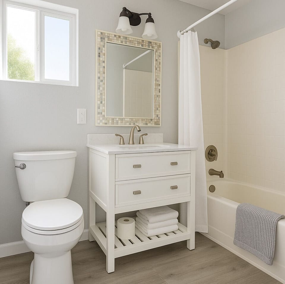 Clean bathroom