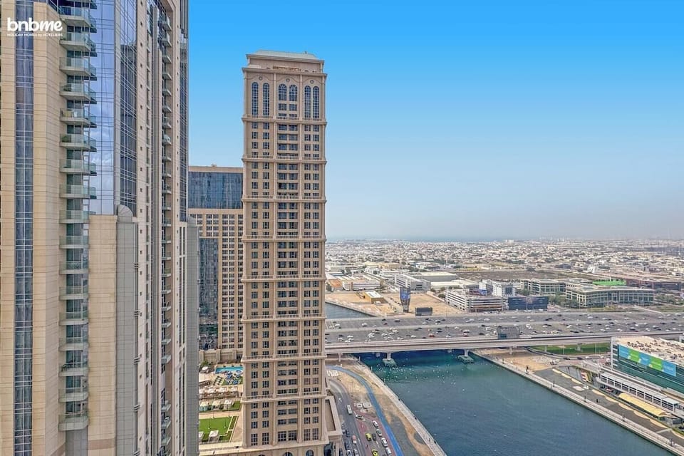 Wake up to breathtaking views of the city from our high-rise building.