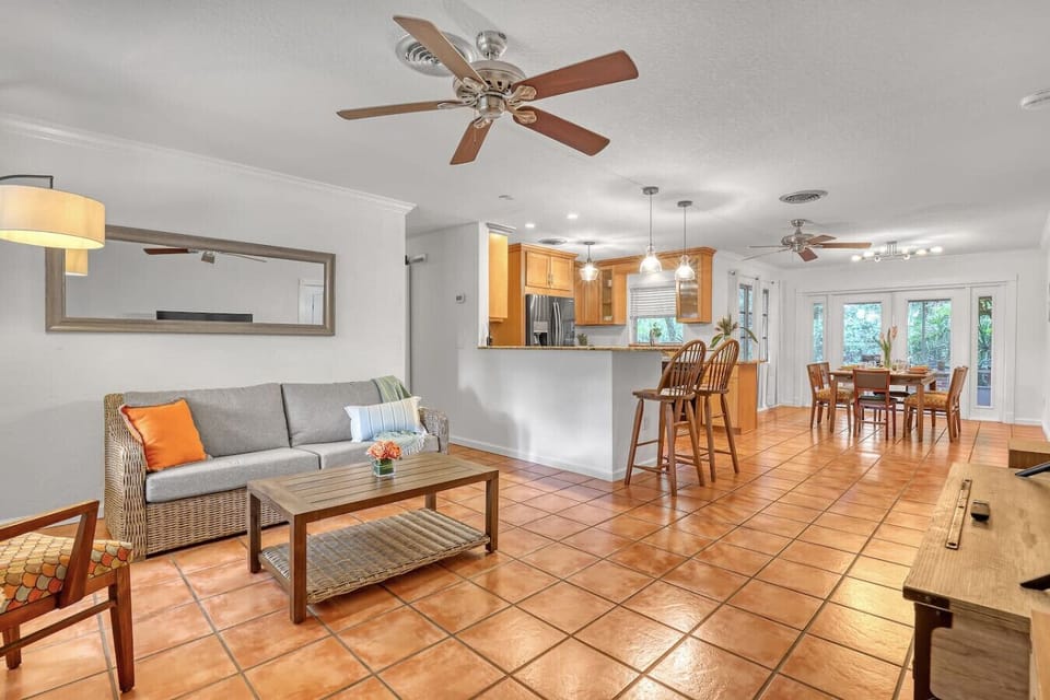 ready to unwind? the living room is a great place to wind down & watch a movie, play some board games, or just relax!  Stuart Florida Sonny Stays