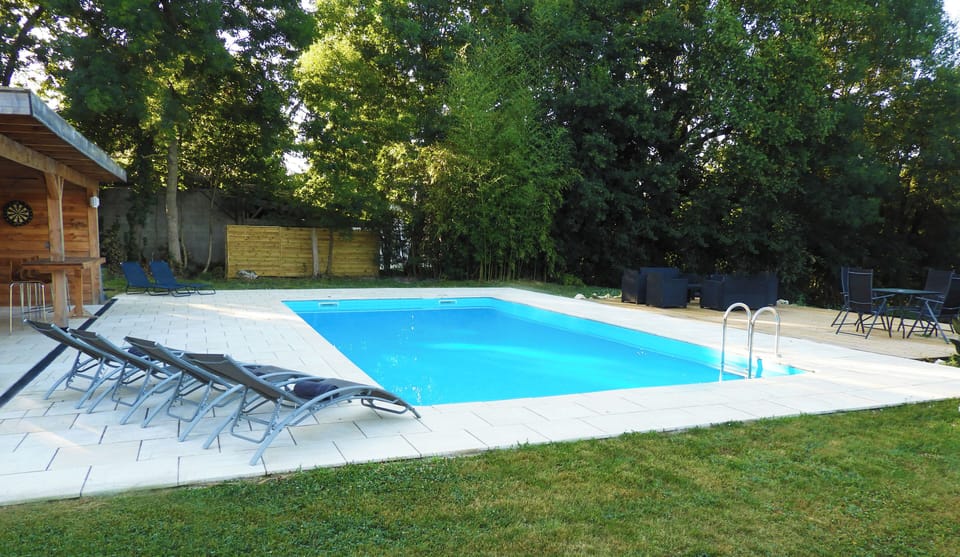 Secluded pool area