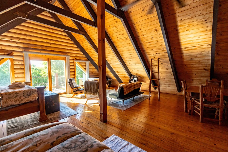 Loft Bedroom and Balcony