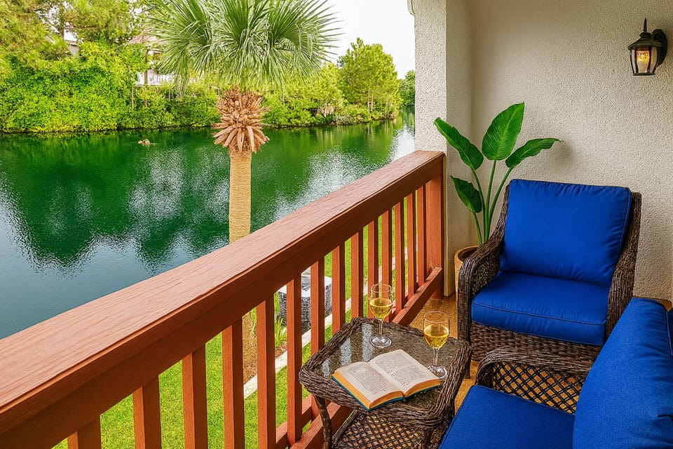 Sip wine and watch the water shimmer at our Panama City Beach vacation rental