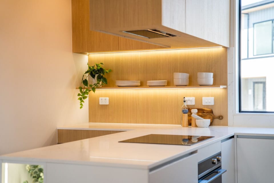 Clean Cooking Space with Warm Ambience