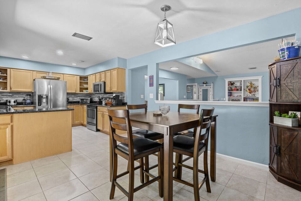 Open concept kitchen | living | dining