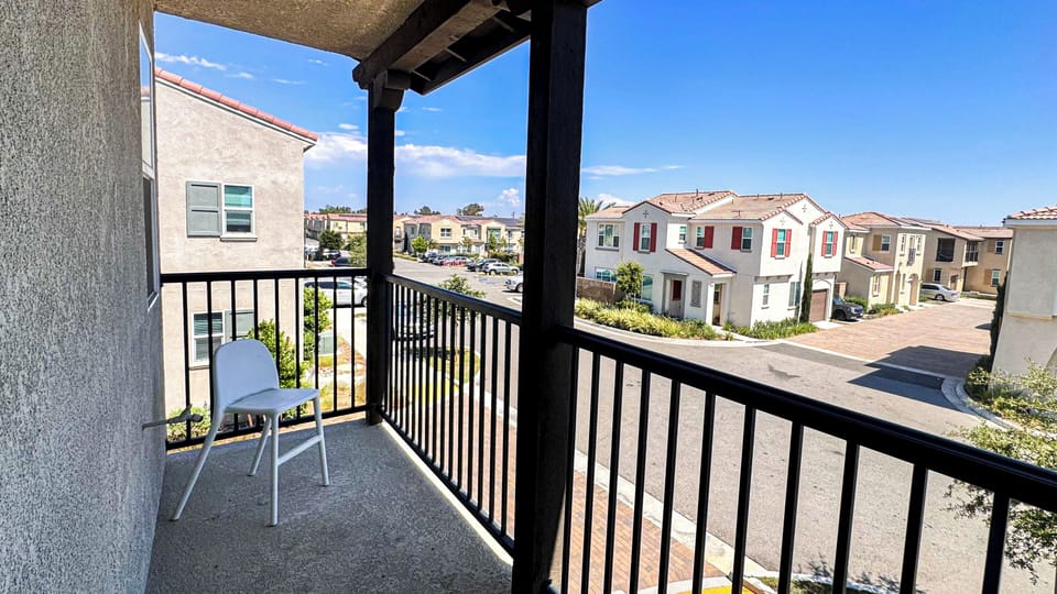 Balcony – A quiet and relaxing nook with a single cozy chair