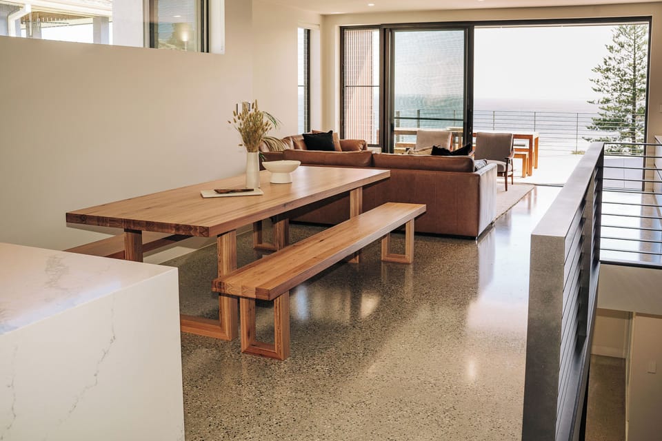 Open plan dining.