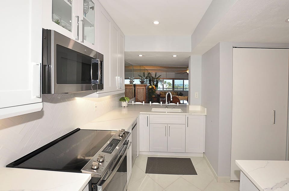 Updated Kitchen with stainless steel appliances.