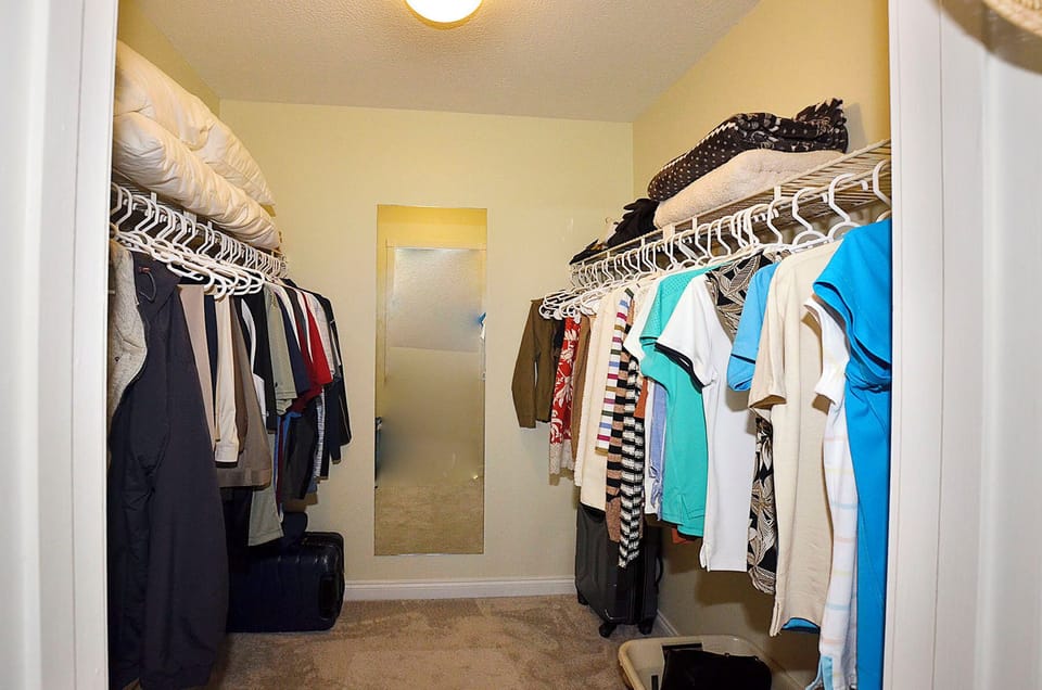 Primary Bedroom with walk-in closet.