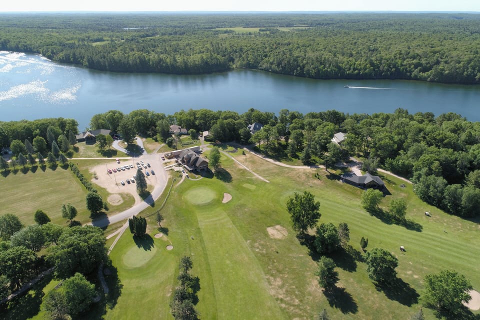 Arial view of the area around the home
