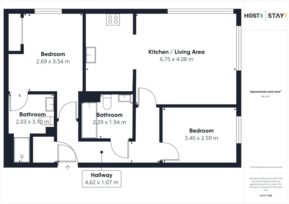 Newport House Apartment, Worcester - Host & Stay