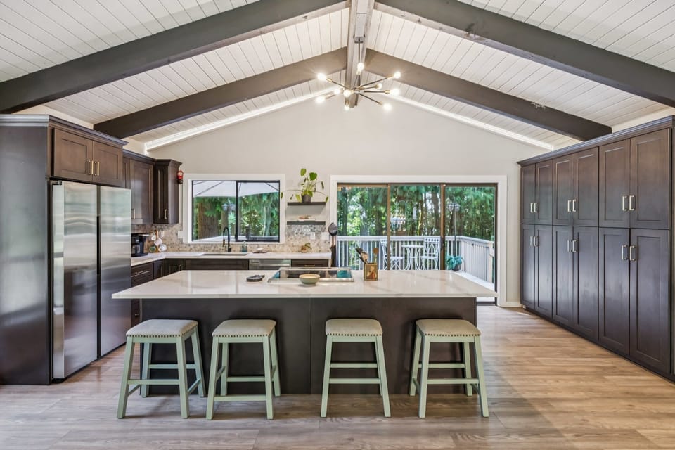 Indoors, Kitchen, Kitchen Island, Floor, Furniture