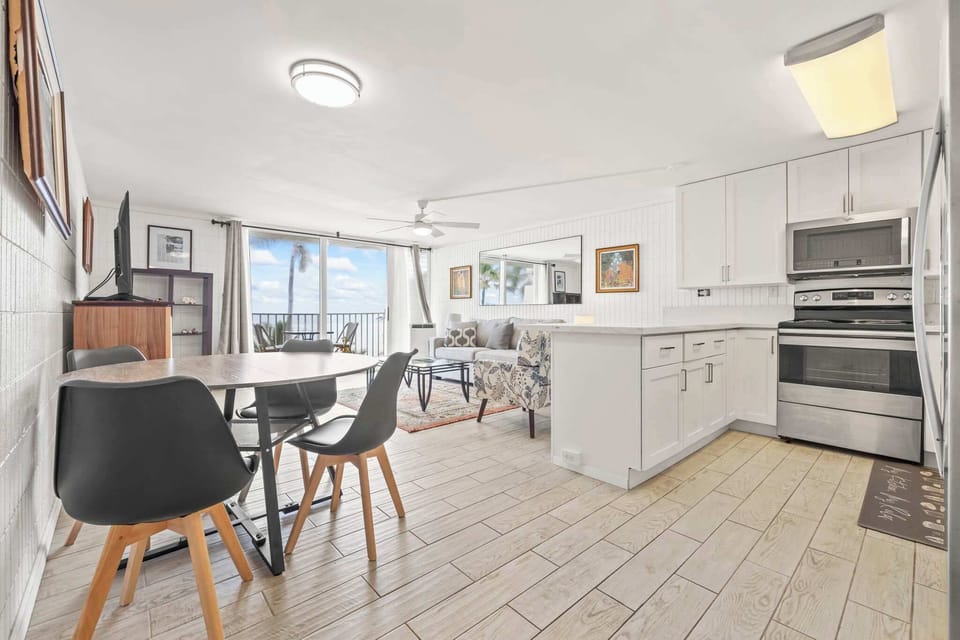 Living room and kitchen