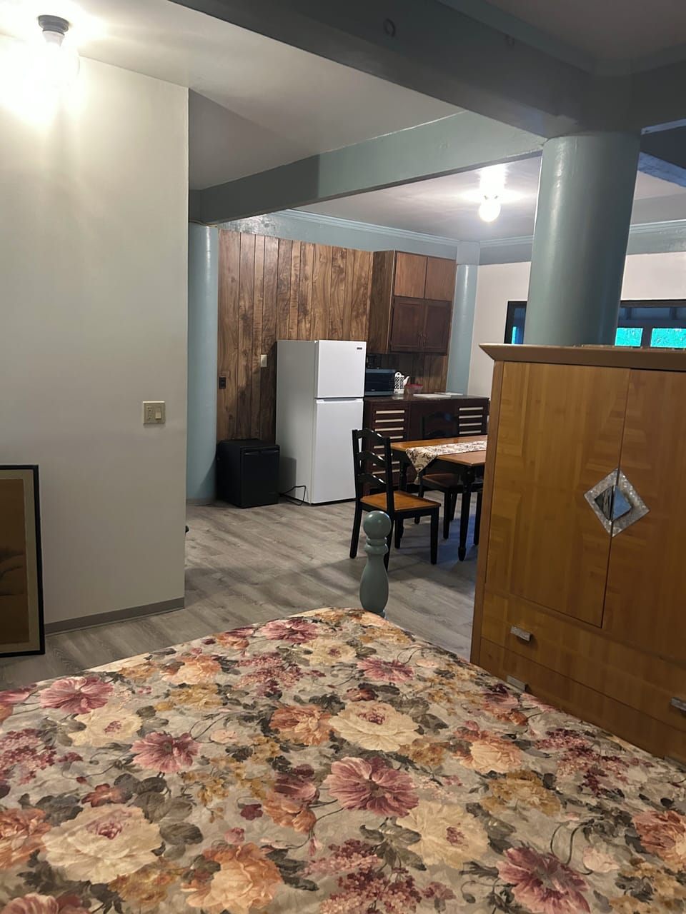Kitchen/Dining area from Bedroom