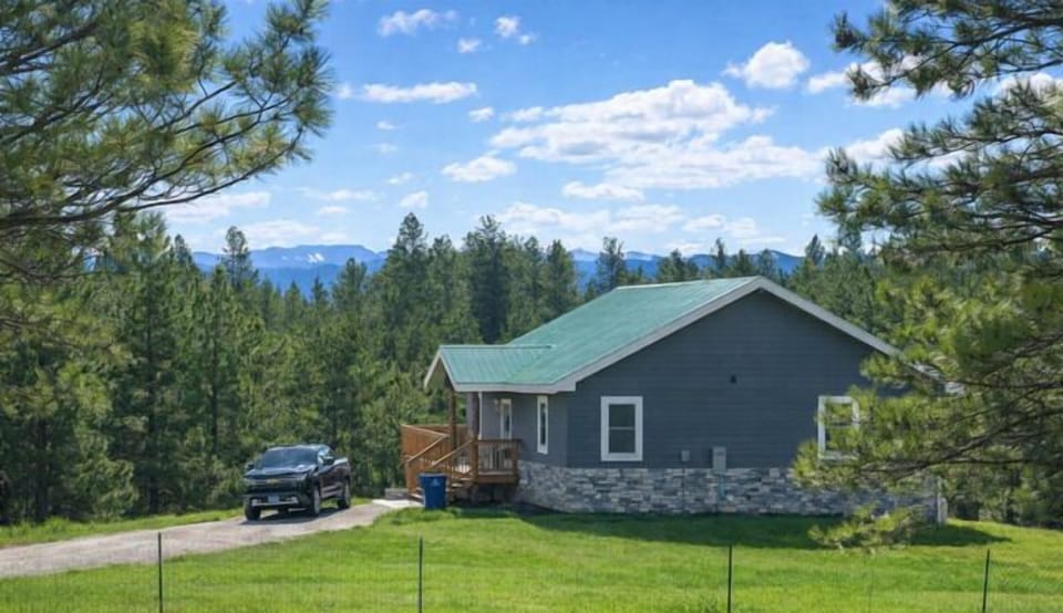 Our property with the view of the Big Snowy Mountain from across the road.