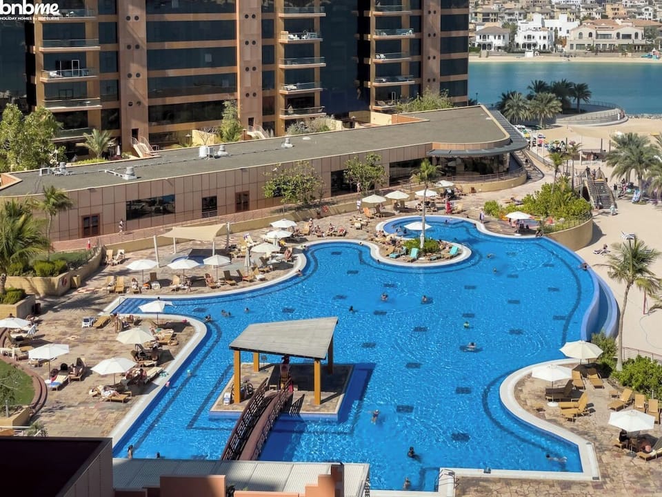Public Pool: "Dive into relaxation in our refreshing public pool area."