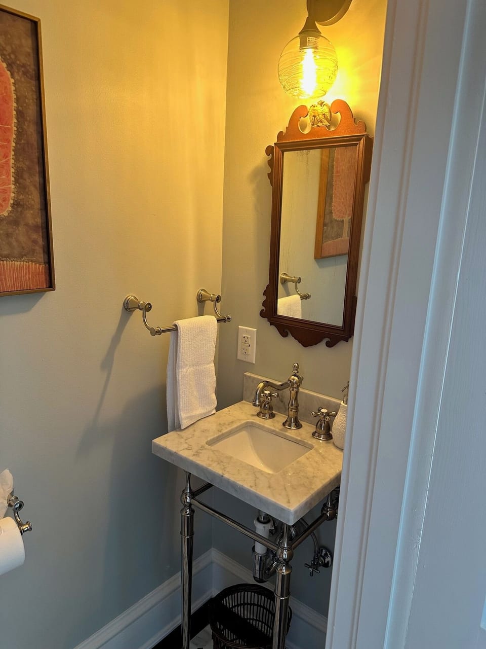Downstairs half bath