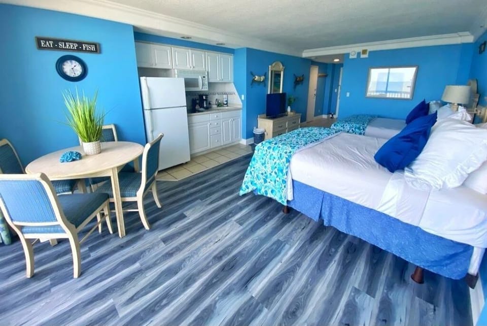 A cozy dining area with a table perfect for every meal.
