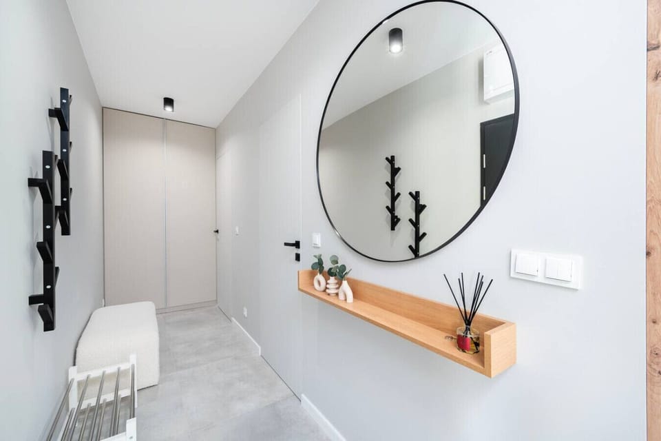 Stylish Master Bedroom with a Workplace | Book Now with RENTUJEMY