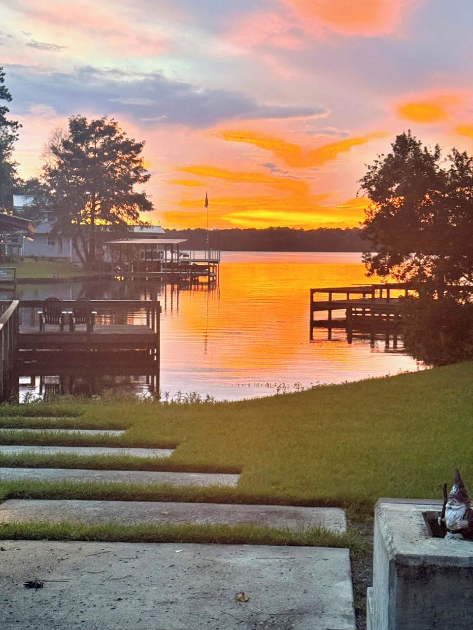 Beautiful sunset from back yard