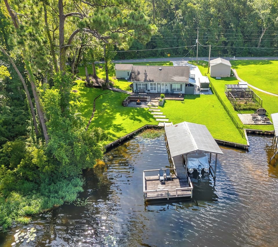 Aerial view of property