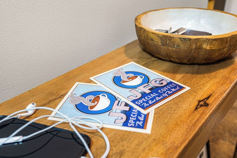 Take home your own JFG postcard to remember your stay at the JFG building