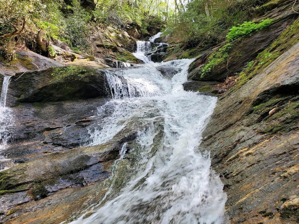 Roaring Forks waterfall and hiking is a few minutes from Raes Place.