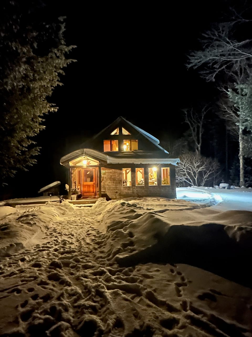 House aglow!