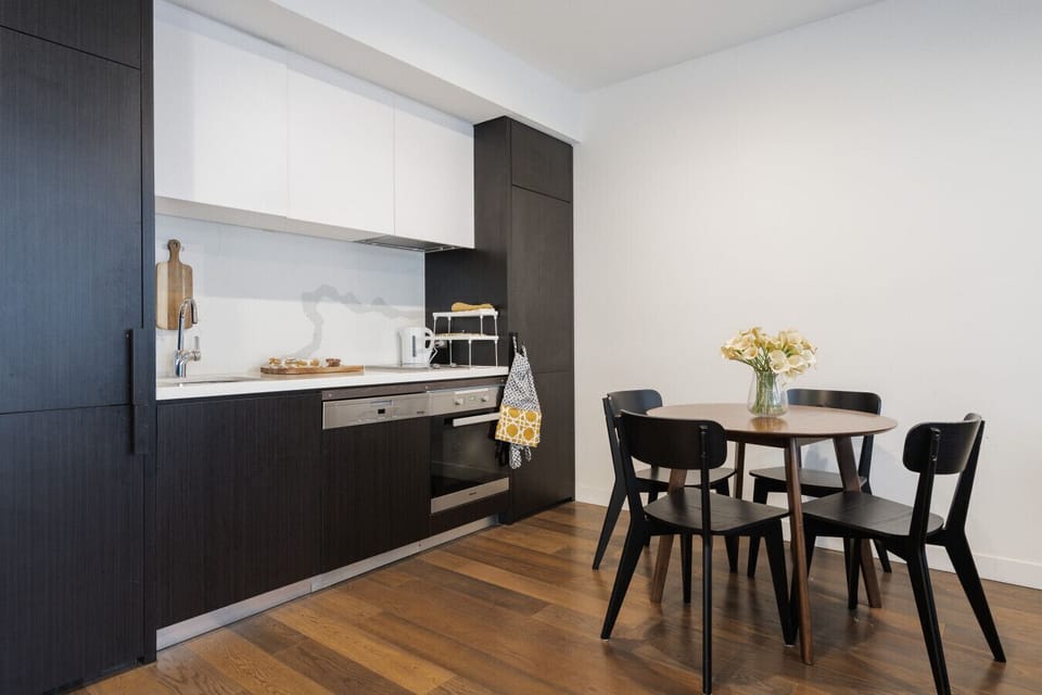 Sleek kitchen with quality appliances