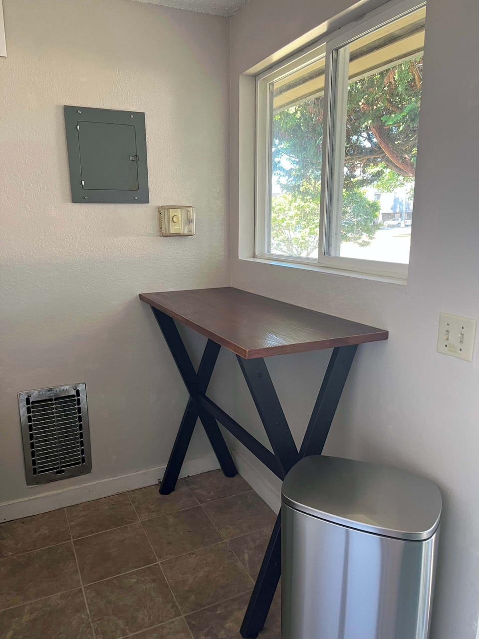 Fold your laundry in the shared laundry room.