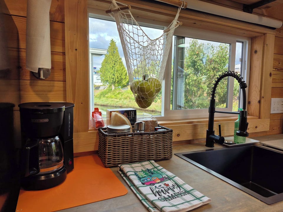 Coffee station.