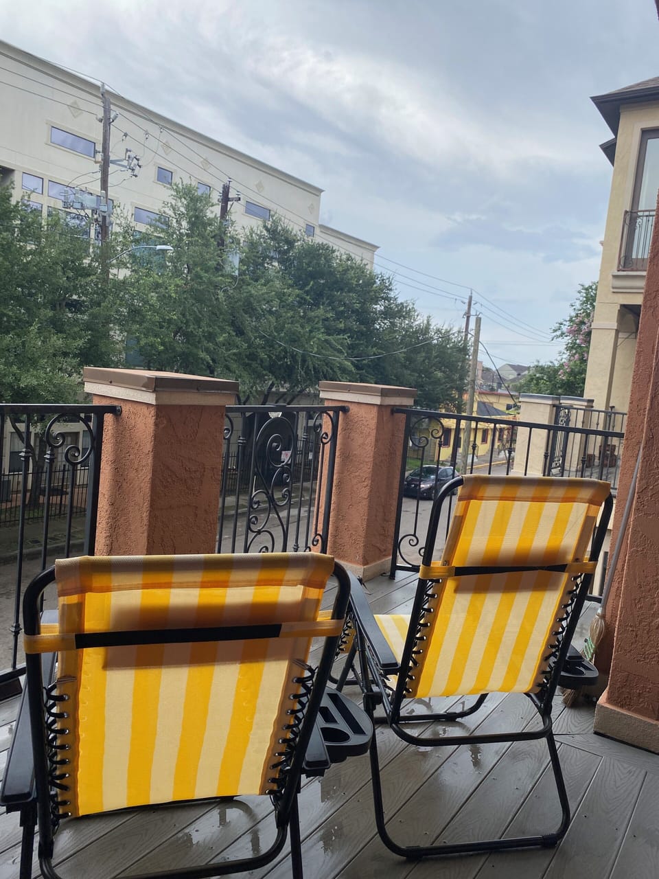 Balcony overlooking Snover Street