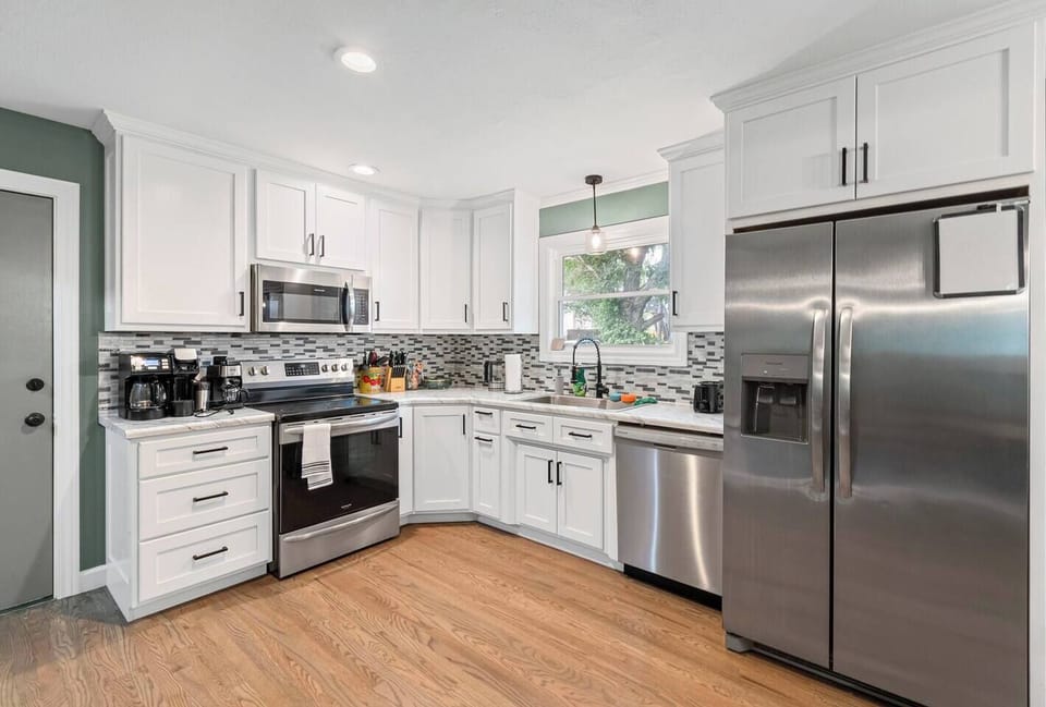 Kitchen stocked with everything you need to cook
