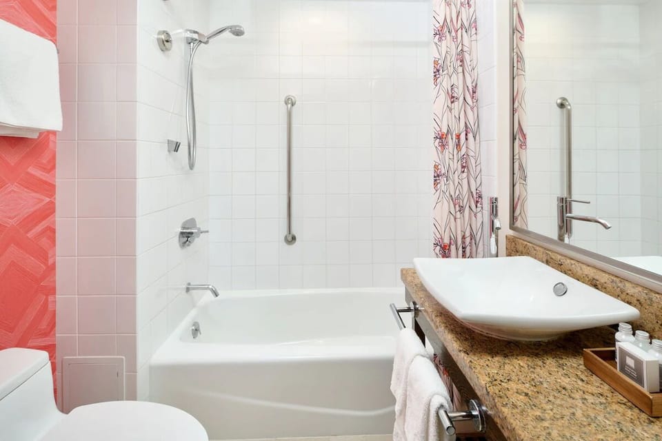 Refresh after the beach with a bright, spotless tub.