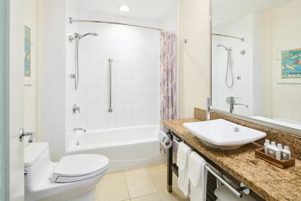 Soak and rinse off easily with a clean tub-shower combo.