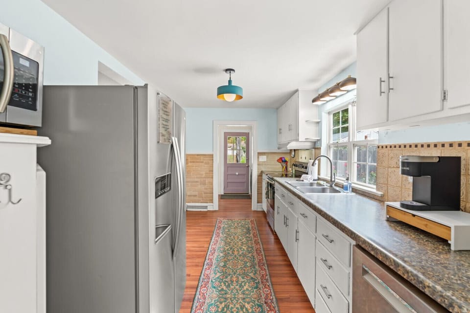 Well equipped kitchen with updated appliances.