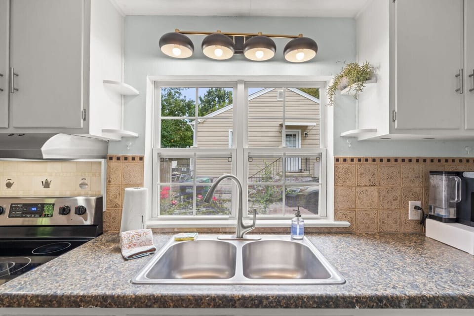 Well equipped kitchen with updated appliances.