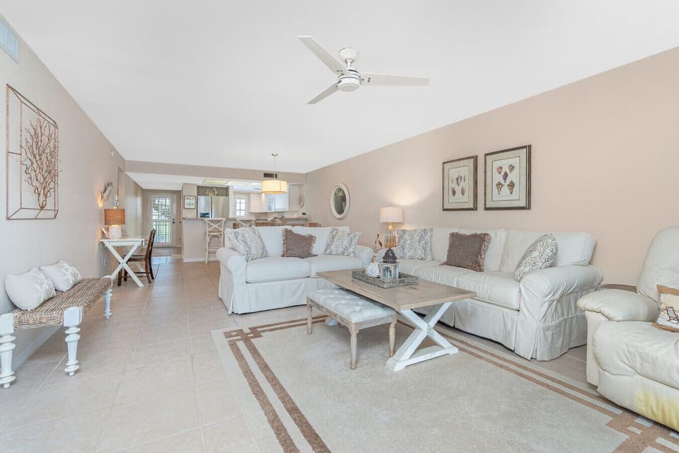 Open concept kitchen and living room